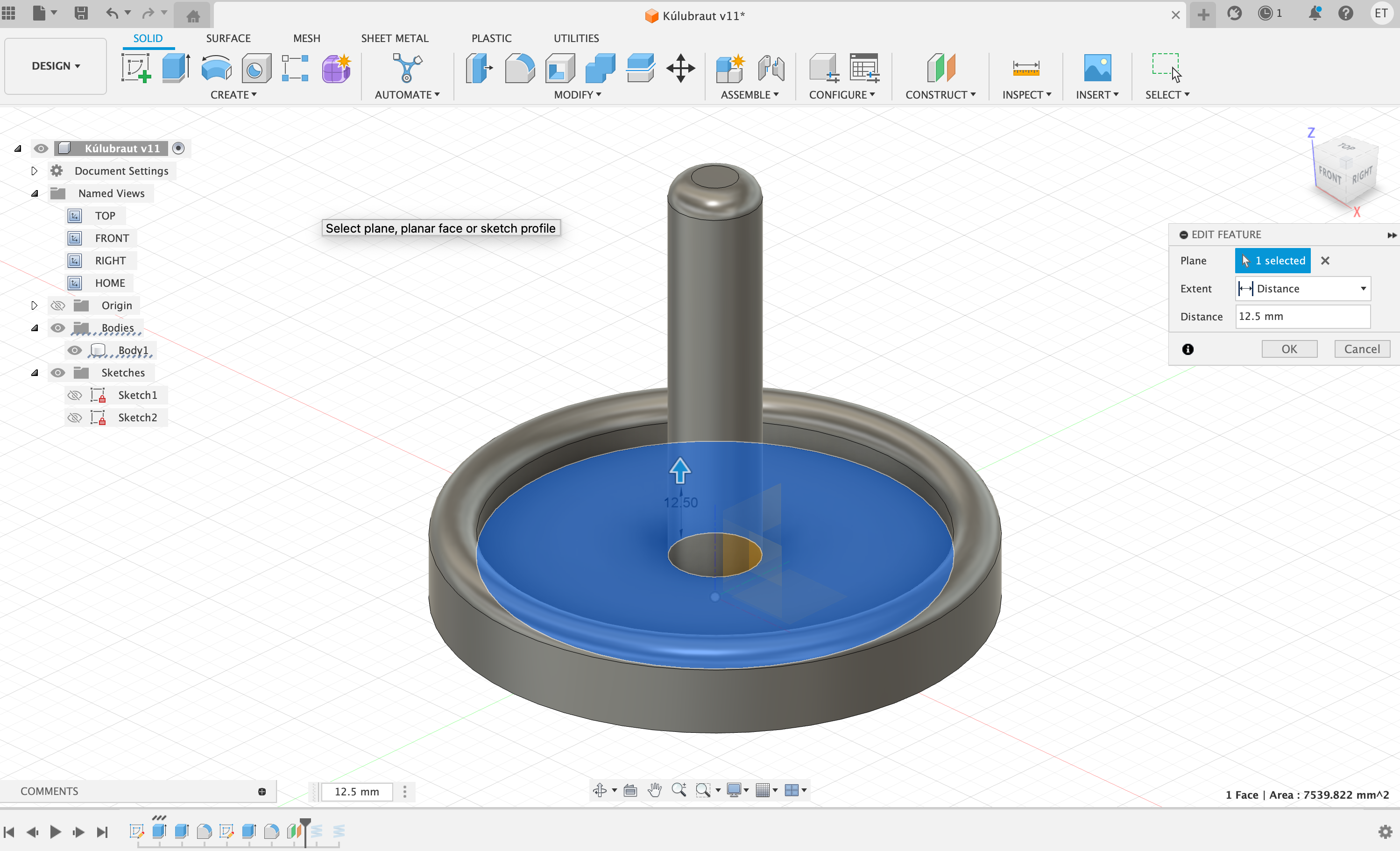 Offset plan